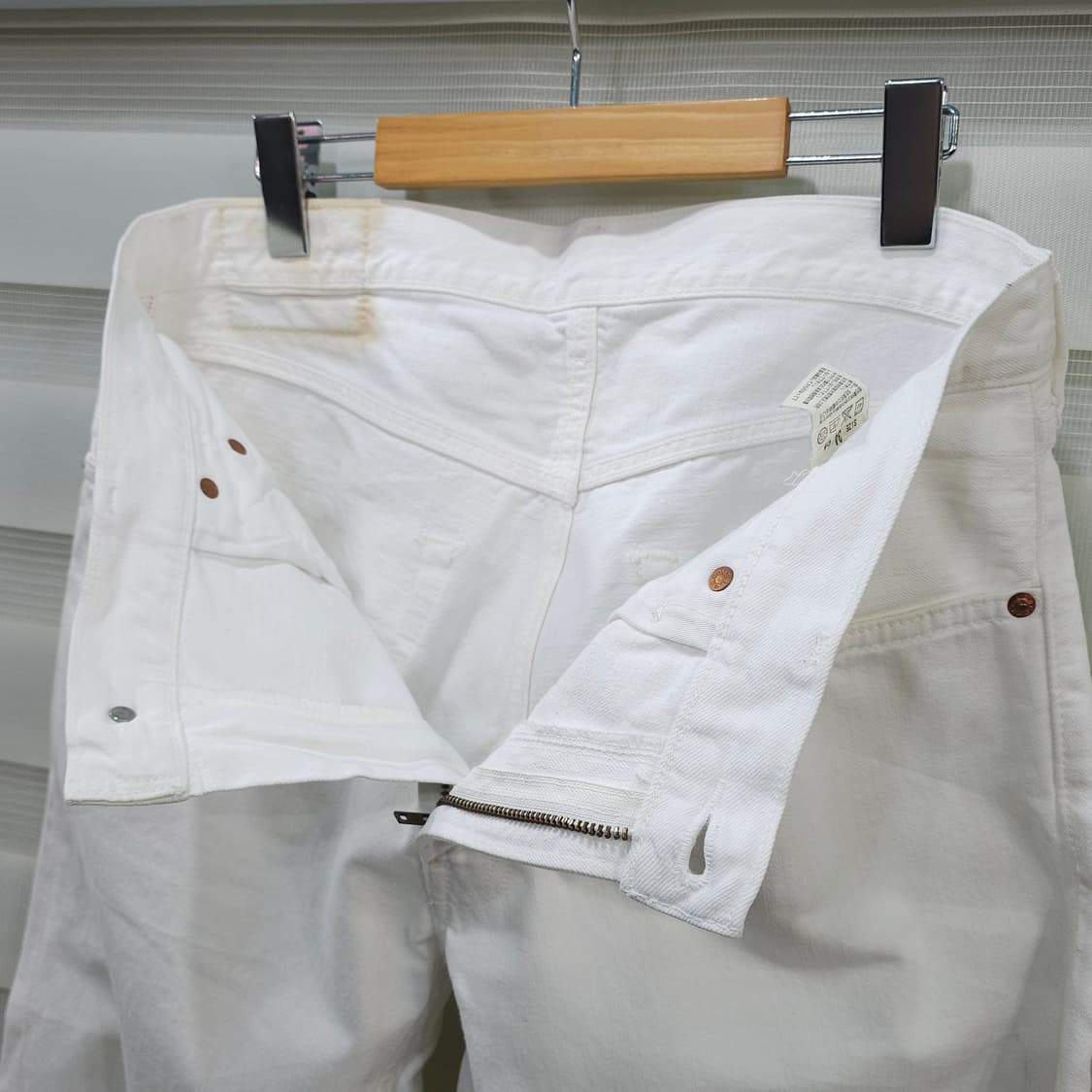 빈티지 리바이스 502 화이트 셀비지 데님팬츠- 34 상품이미지8