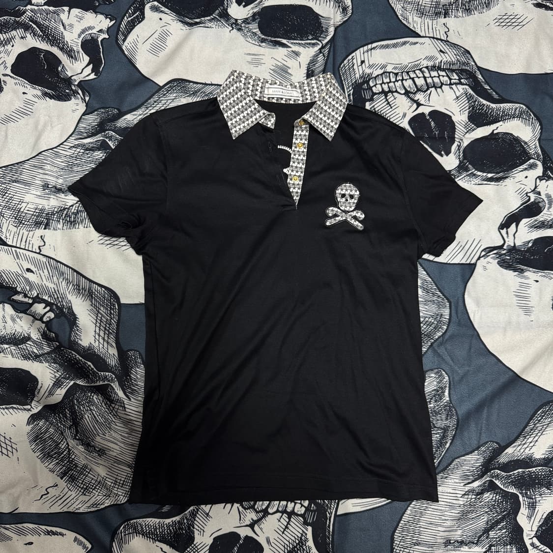 마크앤로나 해골반팔티 M사이즈 백화점택 상품이미지1