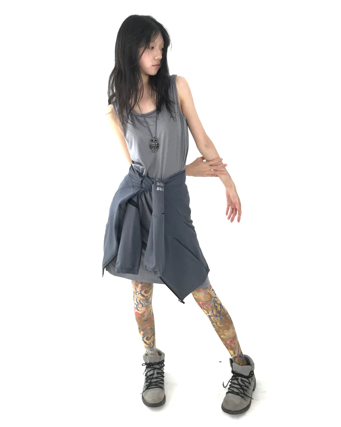 PUMA sporty grey cool jersey onepiece 상품이미지5