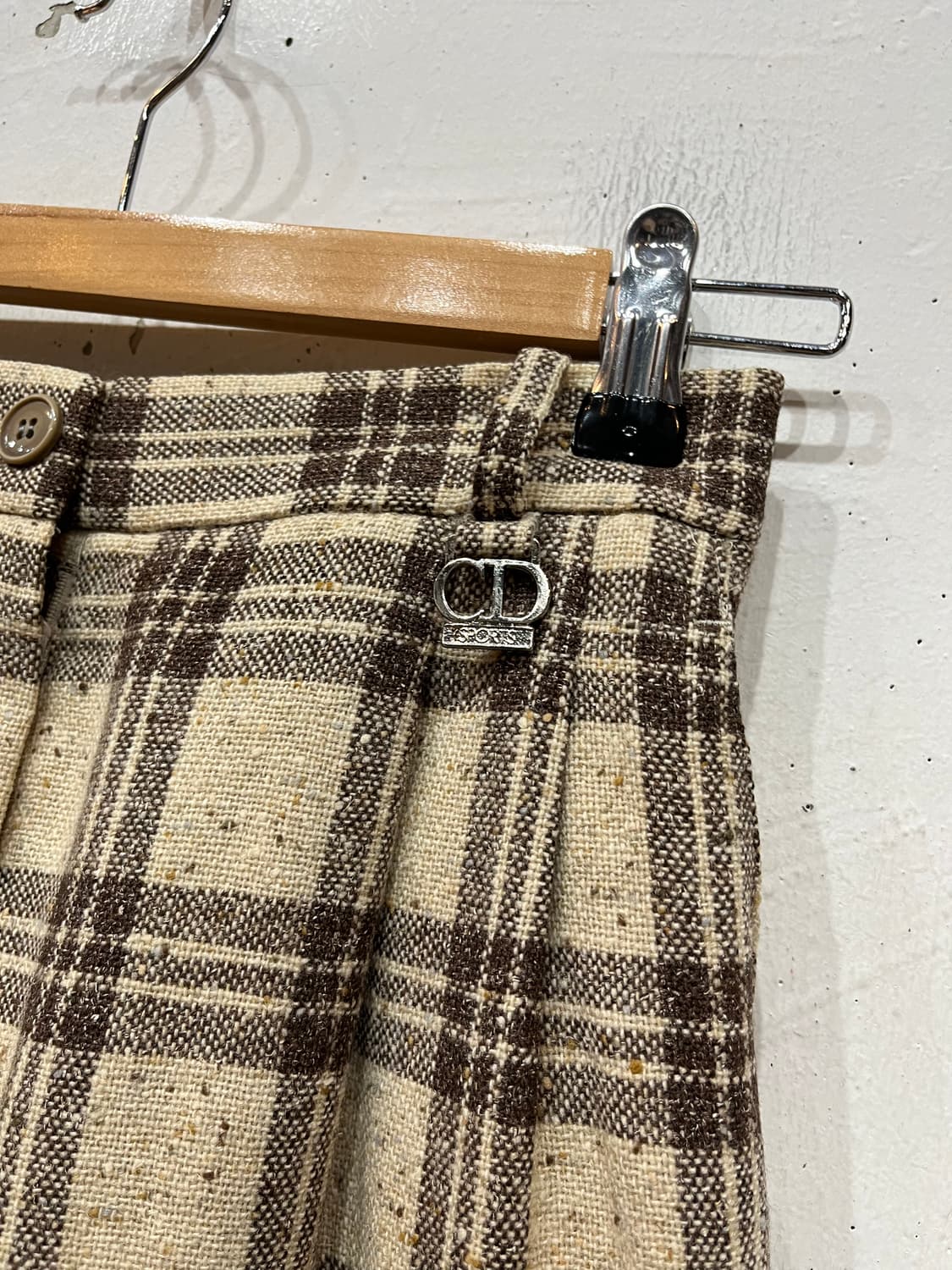 크리스찬 디올 CD 트위드 울 투턱팬츠 우먼즈 24 상품이미지1
