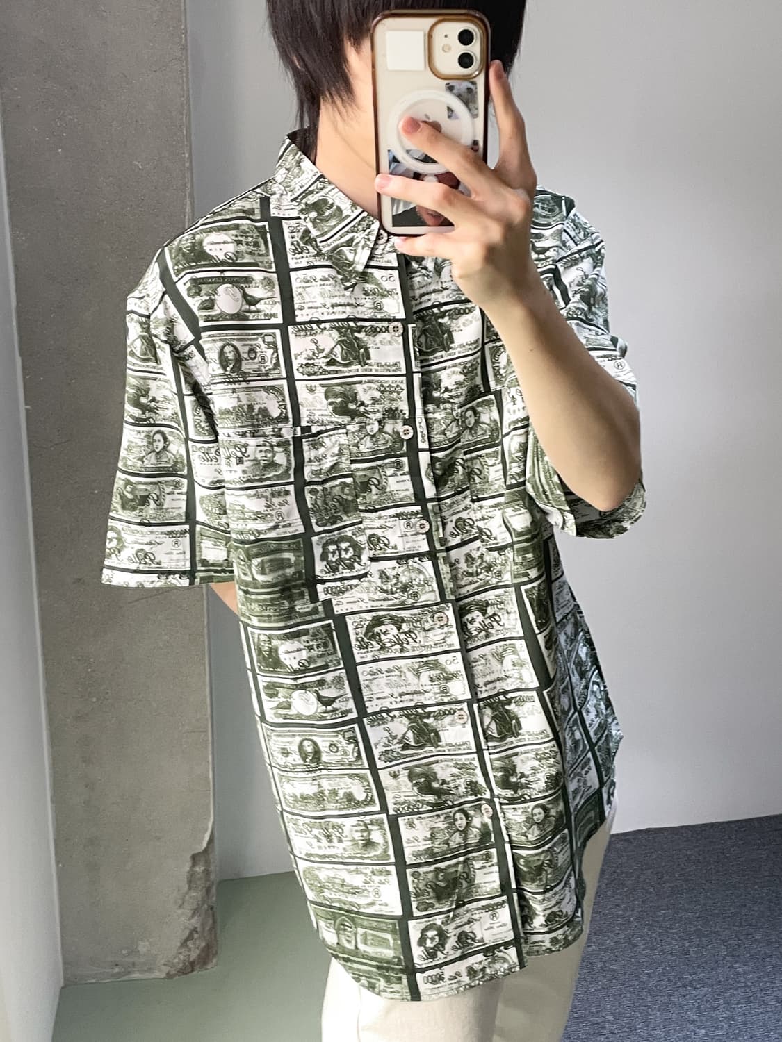 펠레펠레 페이퍼 머니 올 오버셔츠 상품이미지2