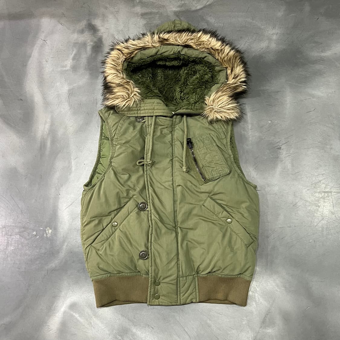  데님앤서플라이 퍼후드 베스트 y14545  상품이미지1