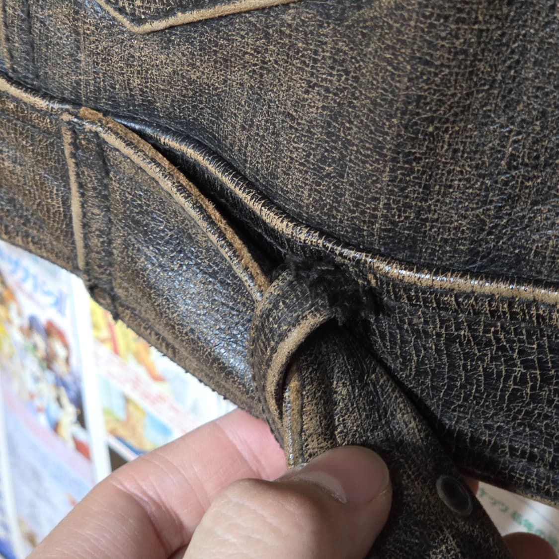 리바이스 싱글레이서 벨티드 브라운 소가죽 자켓 상품이미지5