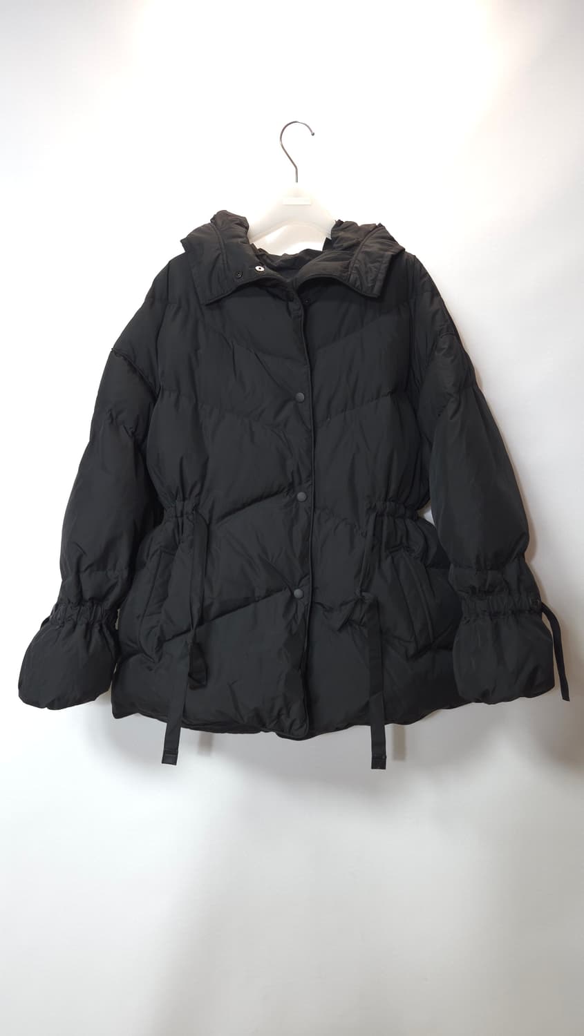 한섬 시스템 2021  구스다운 스트링 오버핏 후드 패딩 55~66 상품이미지2