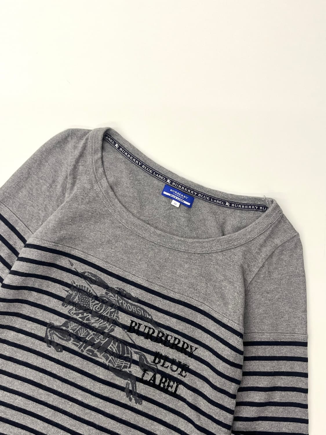 Burberry 버버리 블루라벨 챠콜 스트라이프 원피스 상품이미지3