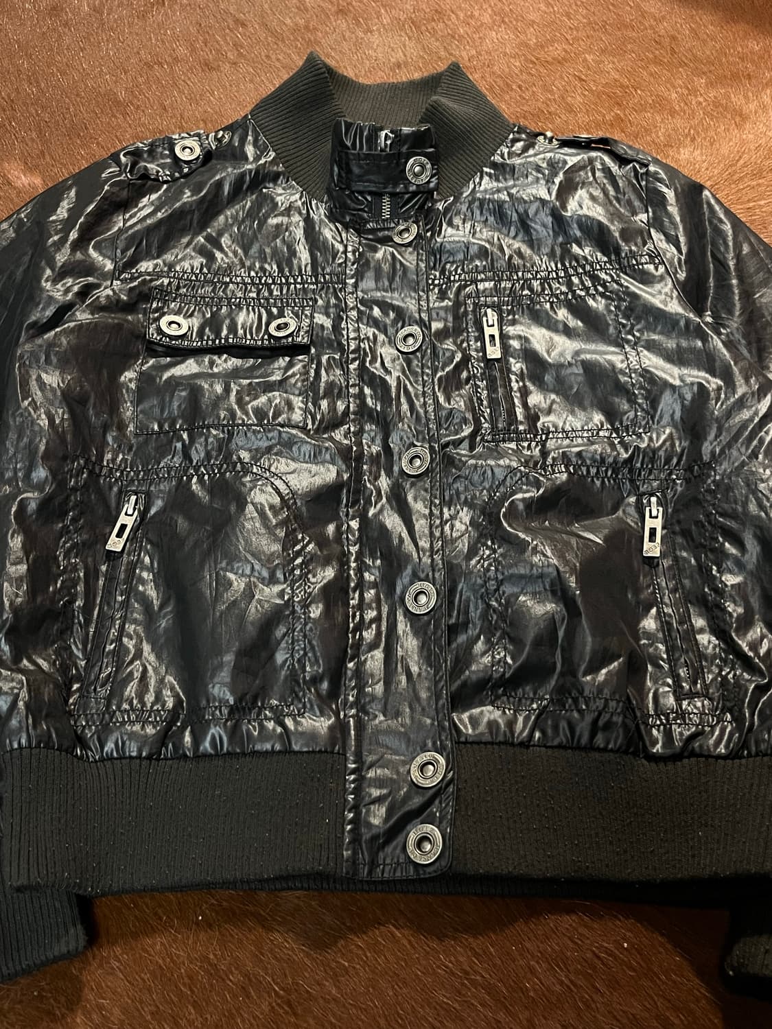 빈티지 나일론 스냅 자켓 상품이미지8