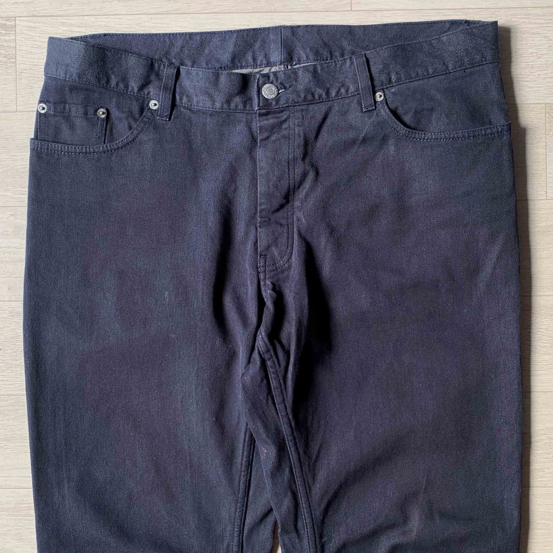 빈티지 00s 헬무트 랭 로우 실크 데님 팬츠 상품이미지4