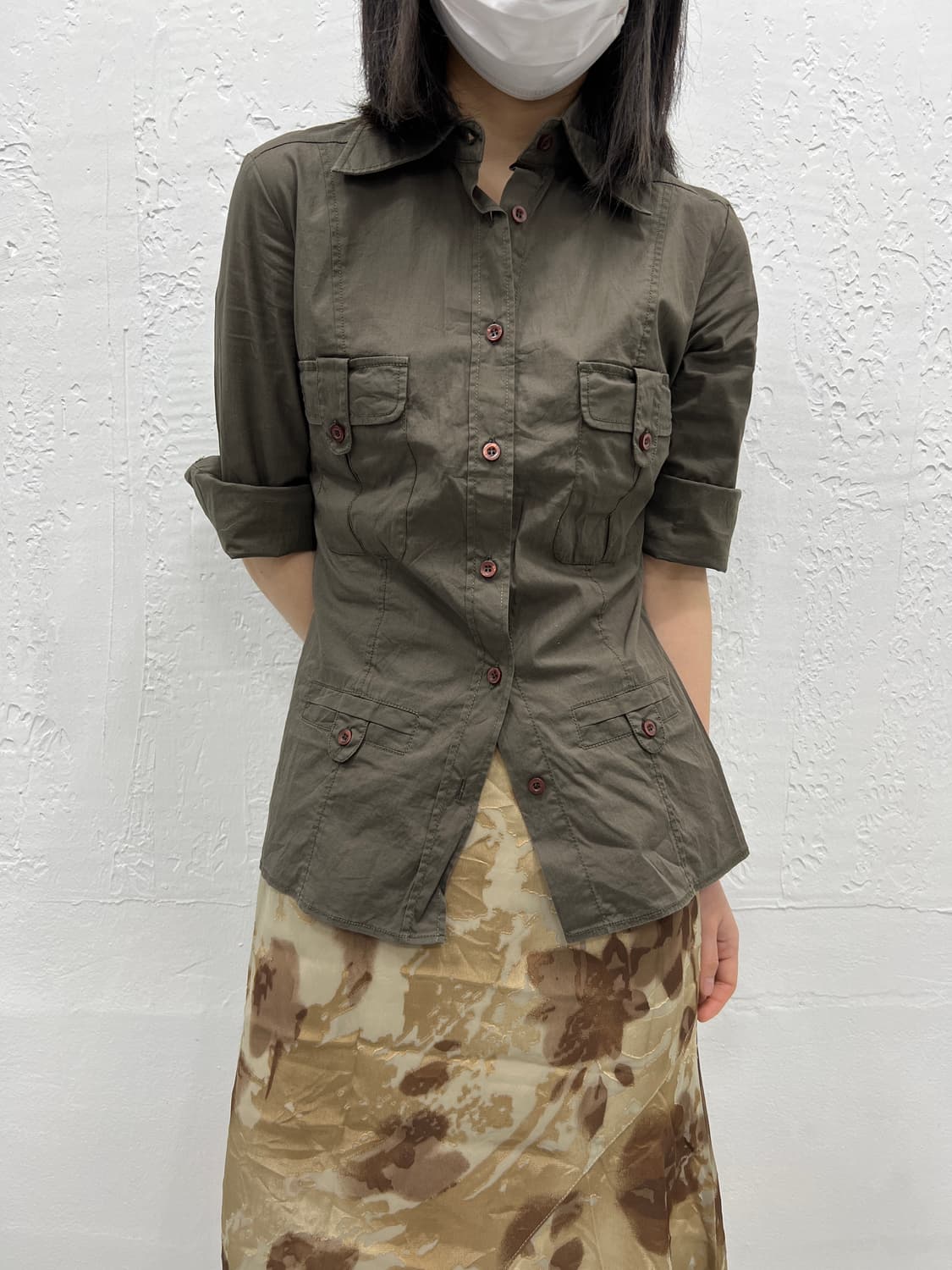 max&co khaki shirt 상품이미지2