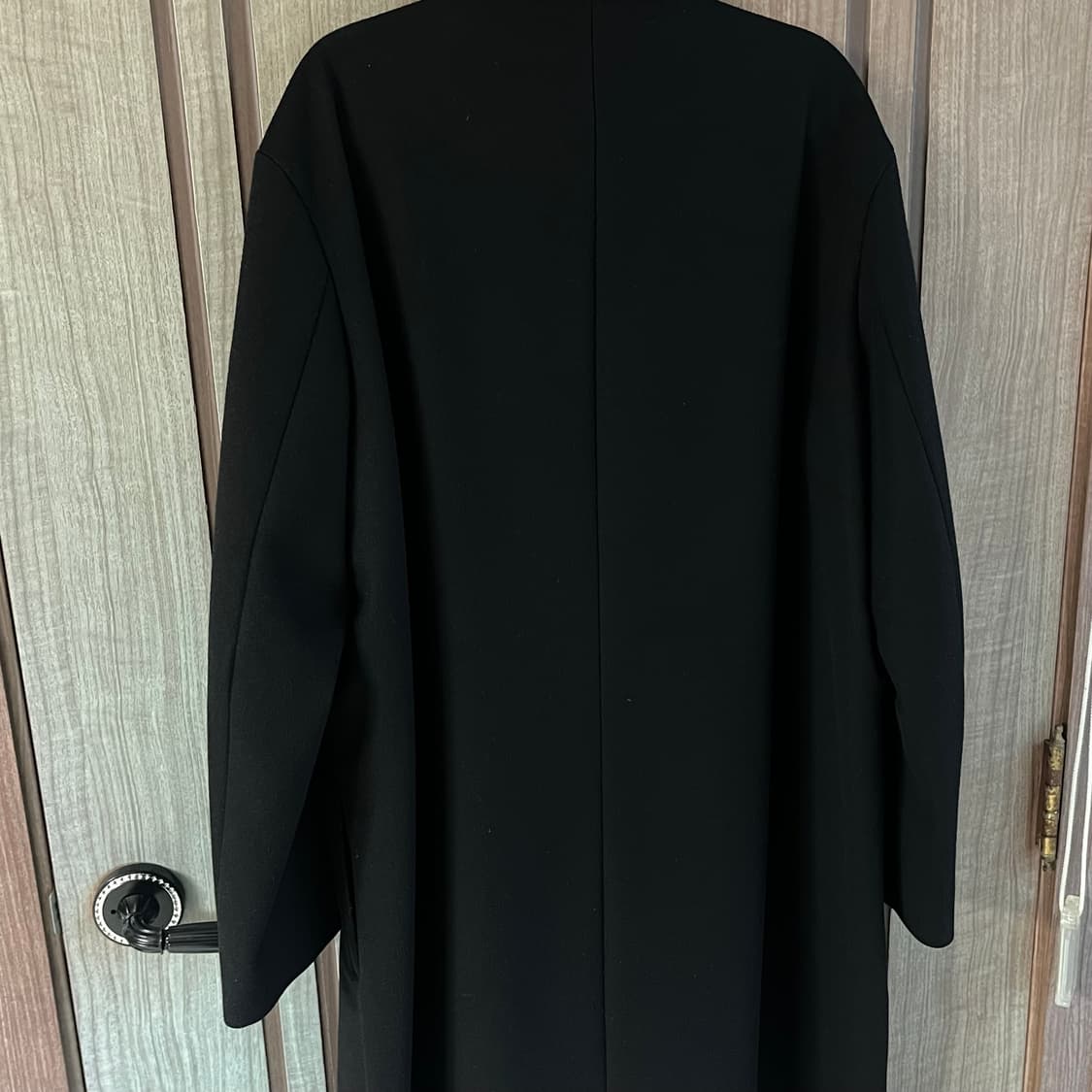 (L) 인사일런스 캐시미어 코트 블랙 상품이미지5