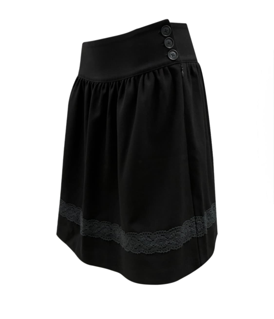LACE MIDI SKIRT (BLACK) 상품이미지2