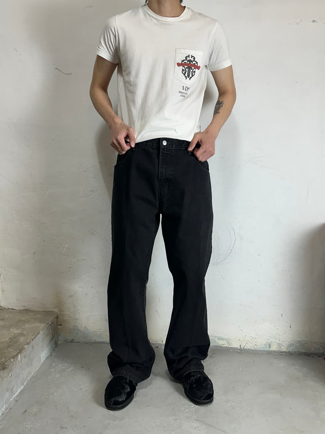 00's 빈티지 리바이스 517 블랙 부츠컷 리바이스 플레어진 상품이미지2