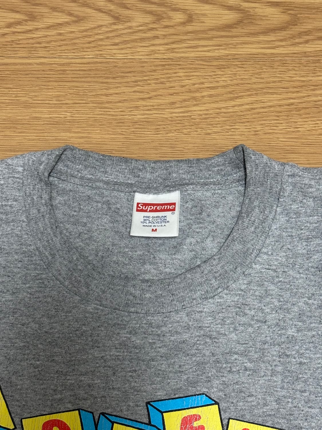 슈프림 다이너마이트 회색 반팔 티셔츠 M 상품이미지4