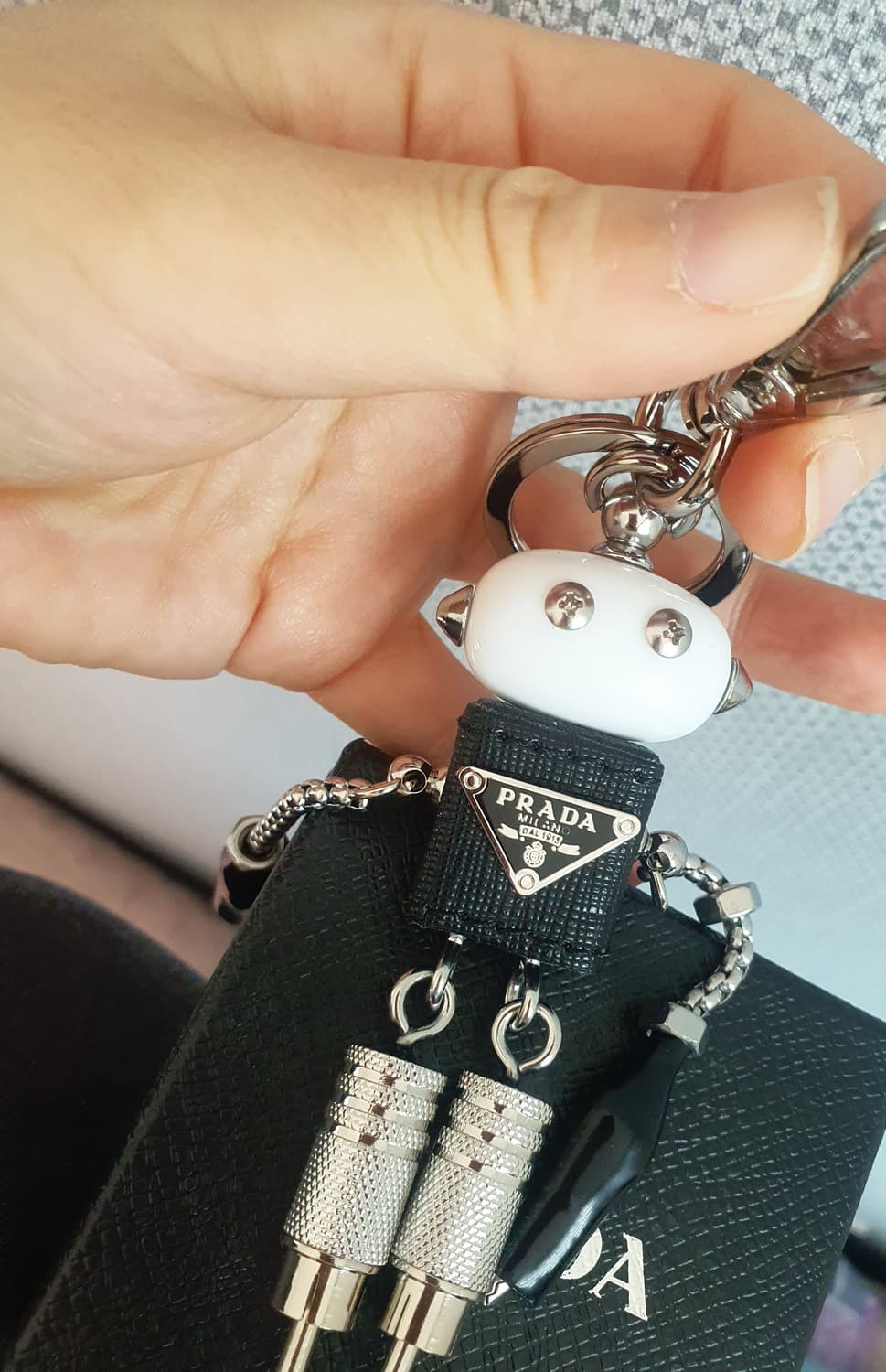 프라다로봇키링 새상품 박스구성 상품이미지3