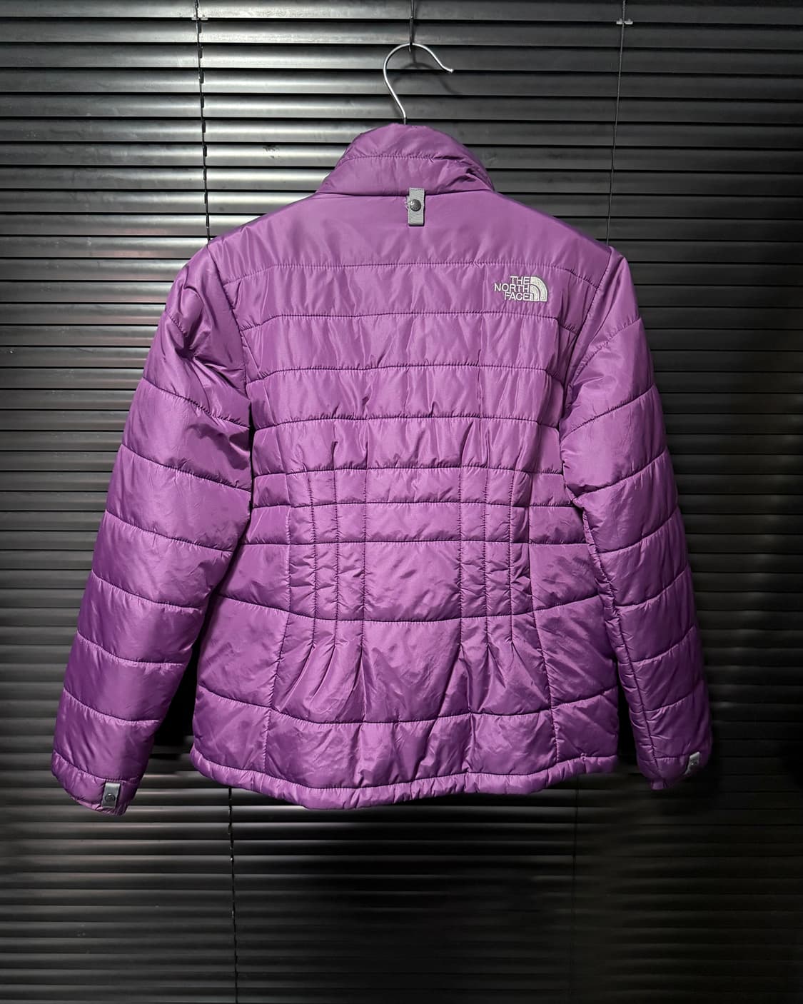 노스페이스 정품 보라색 퍼플 솜 패딩 눕시 퀄팅 M 95 여성 여자 집업 상품이미지4