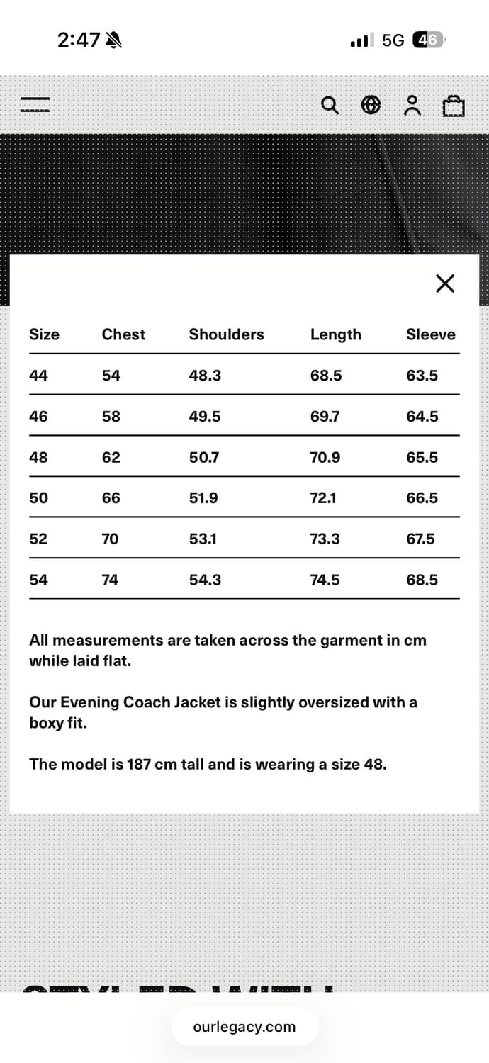 아워레가시 이브닝 코치 자켓 플리시 테크 블랙 46 상품이미지4