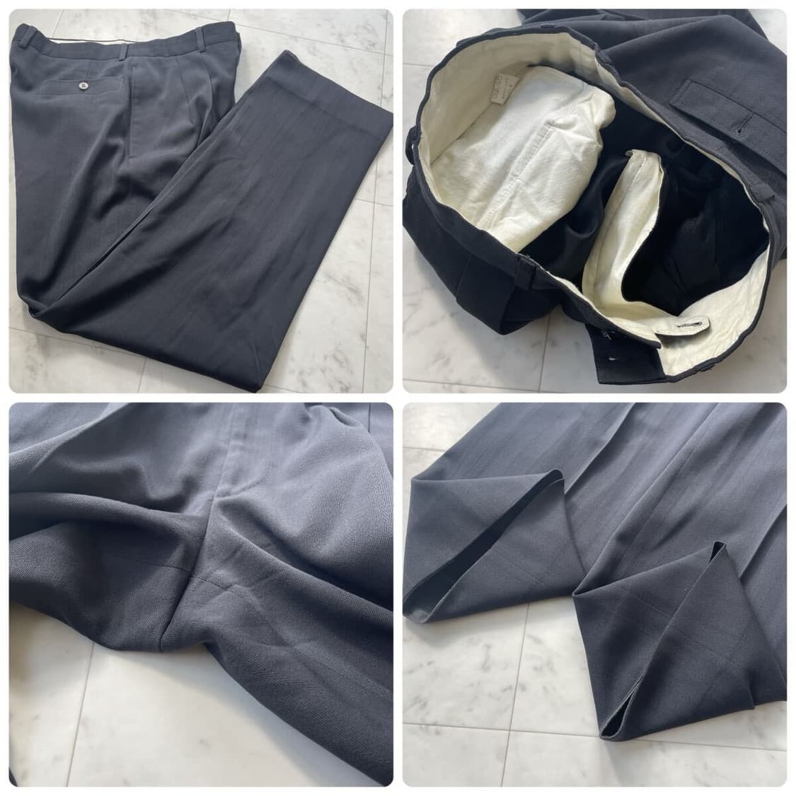 조르지오 아르마니 블랙라벨 차콜그레이 셋업 수트 더블수트 드라이완 50사 상품이미지7