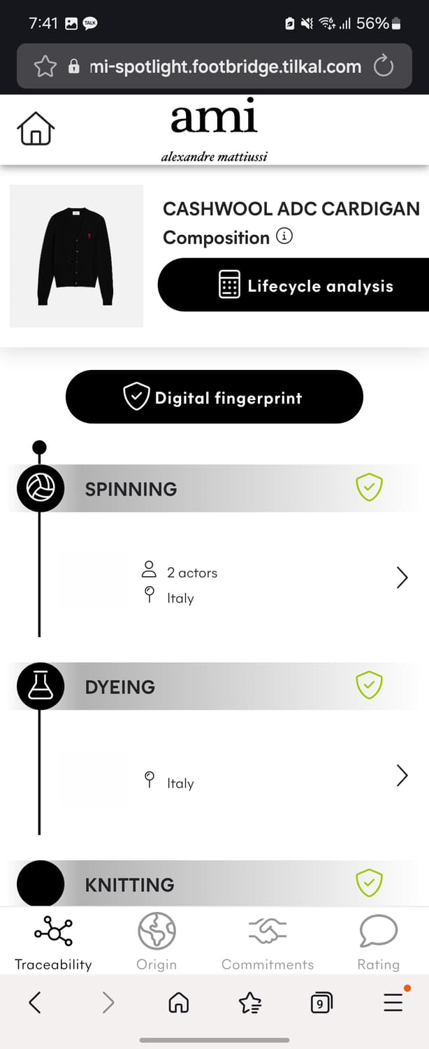 24SS 아미 울 니트 가디건 L 상품이미지9