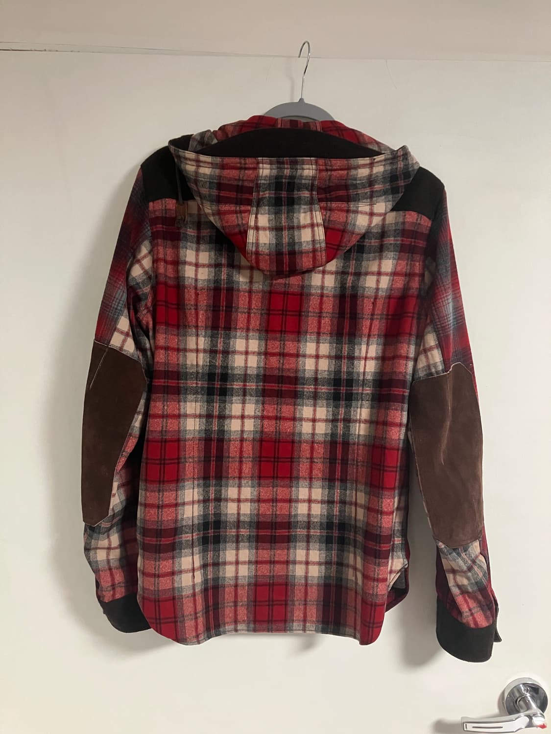 준야와타나베 x 펜들턴 울 체크 가죽패치 후드셔츠 상품이미지3