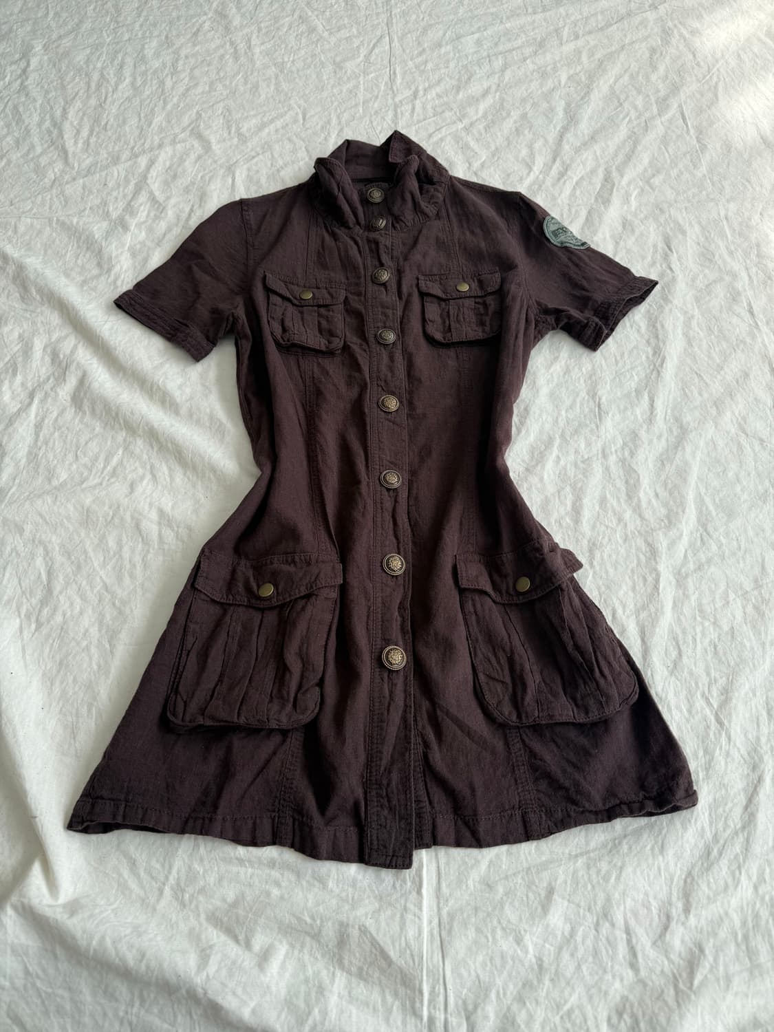 브라운 y2k 미니 원피스 상품이미지1