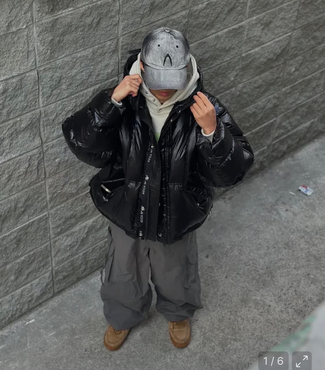 아캄 워시드 데님 볼캡 상품이미지2