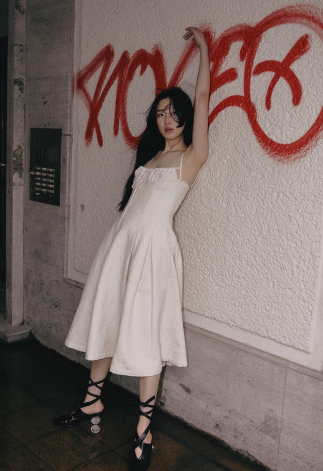 누아믹 원피스 [티파니 착용] Levé Dress Ivory 상품이미지2