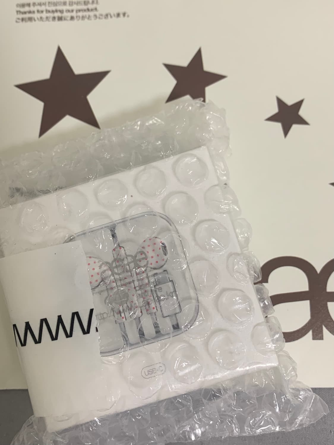 aeae 이어폰 미개봉 새상품 레드 c타입 상품이미지1