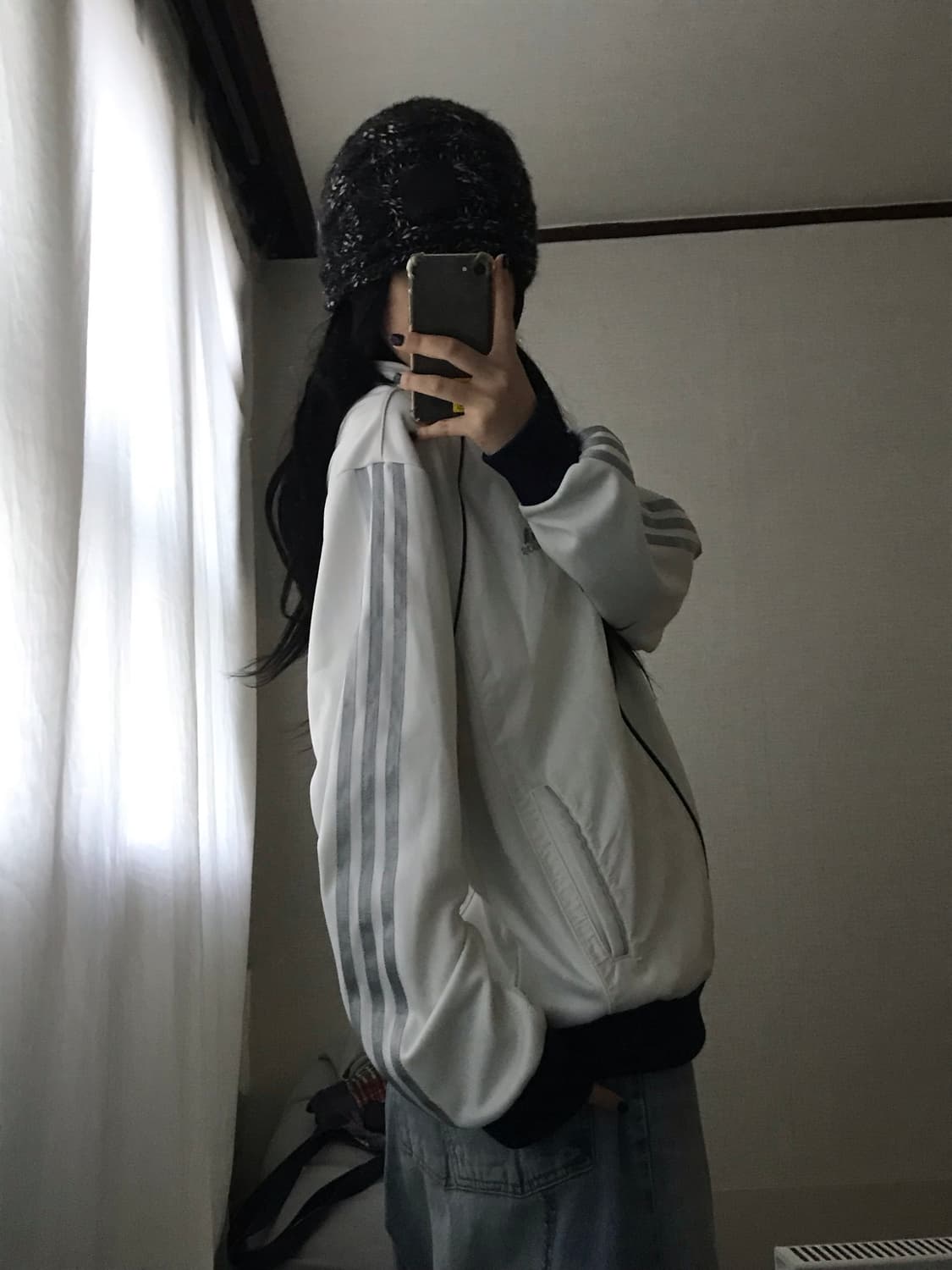 아디다스 화이트 실버 져지 상품이미지3