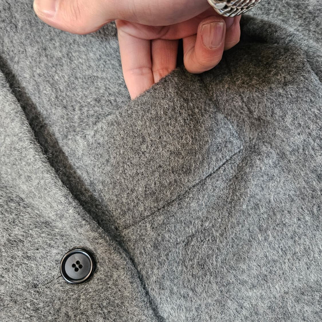 조르지오 아르마니 숏 카라넥 울 코트 6 size 상품이미지5