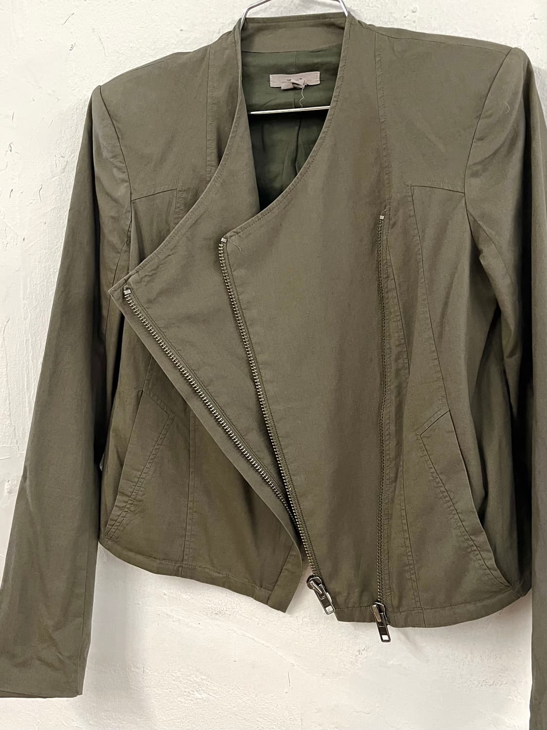 헬무트랭 런웨이 더블 지퍼 밀리터리 모터 자켓 상품이미지7