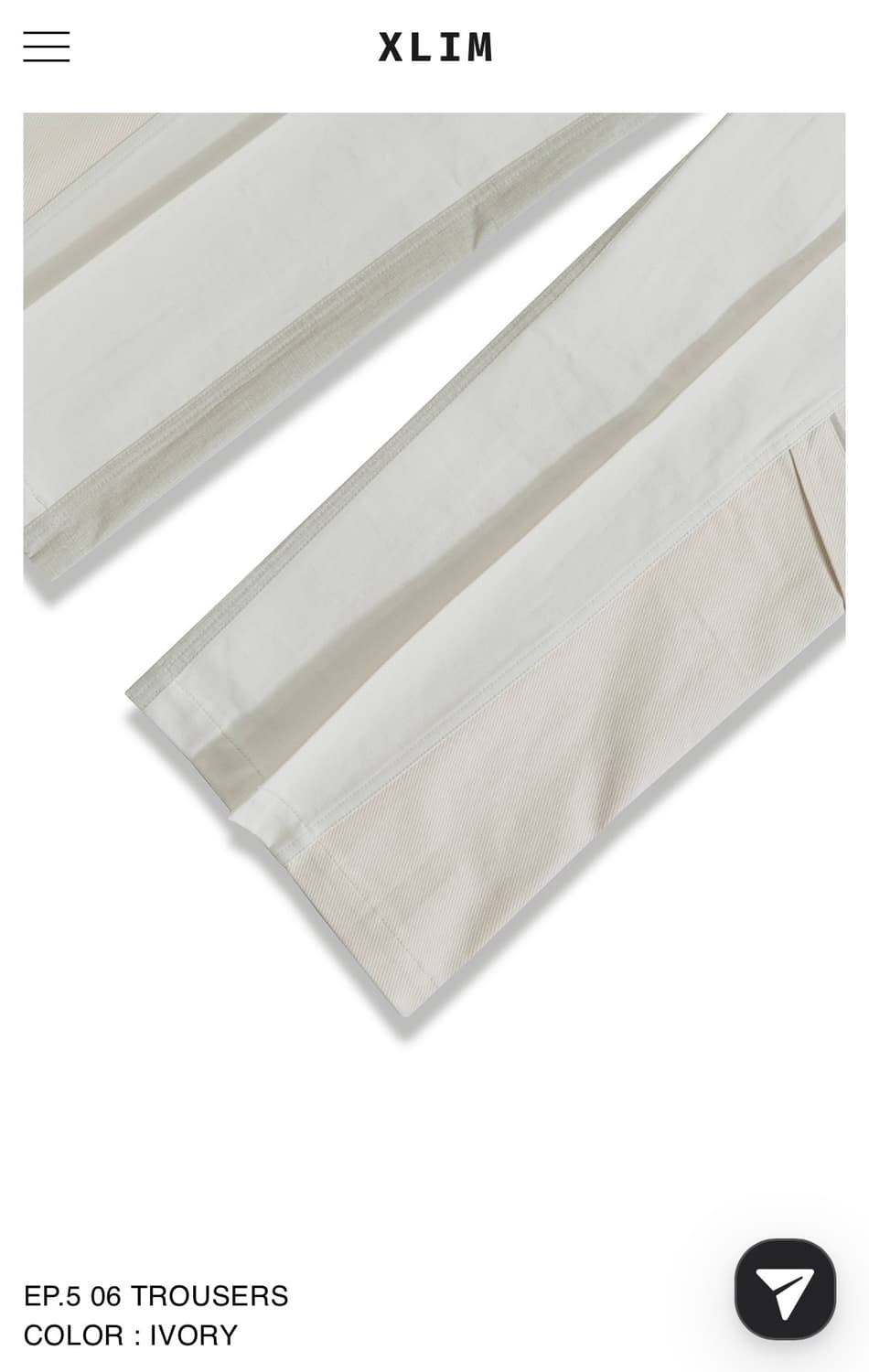 EP.5 06 TROUSERS COLOR: IVORY 상품이미지7