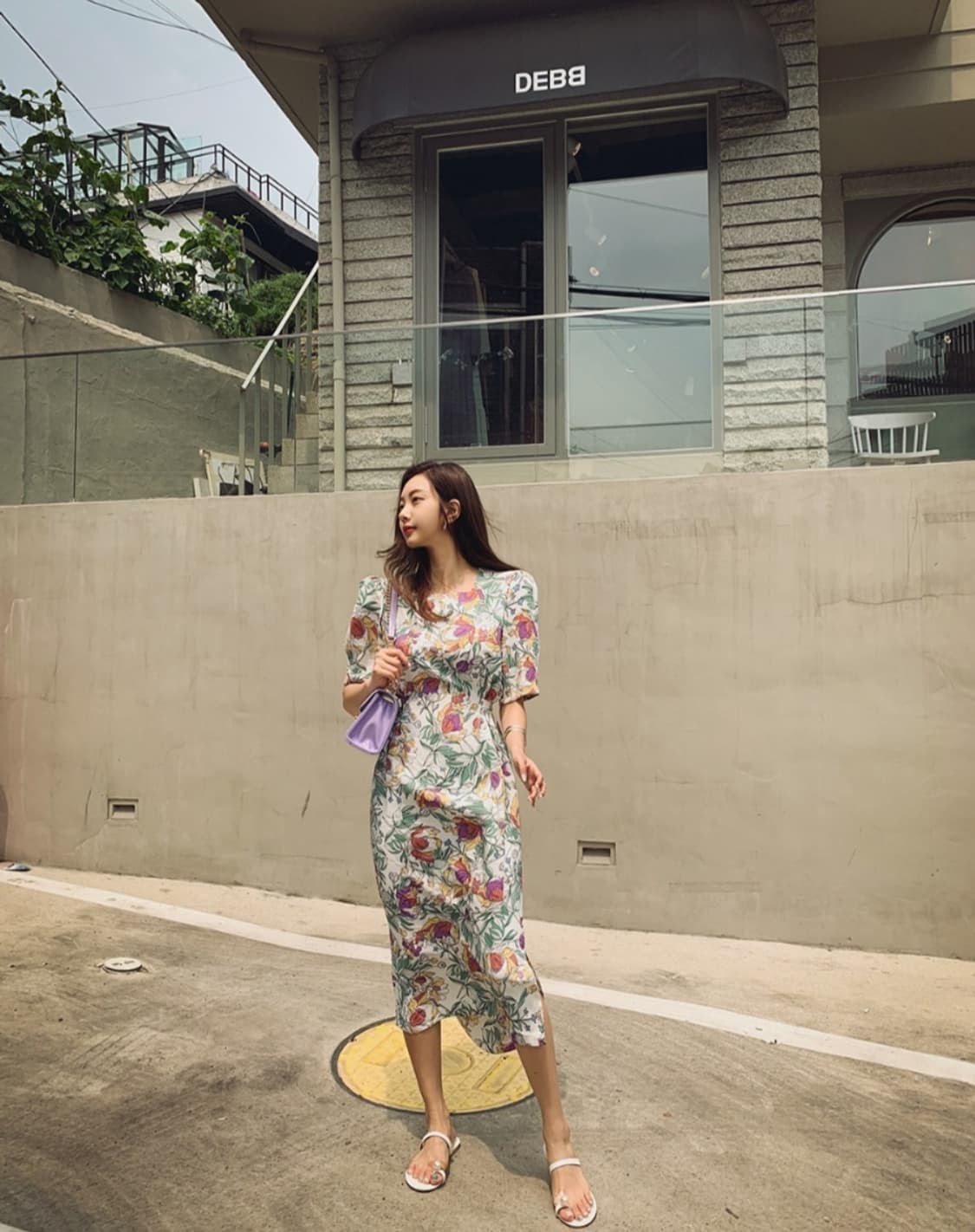 데얼쉬이즈 스퀘어넥 롱원피스 상품이미지5