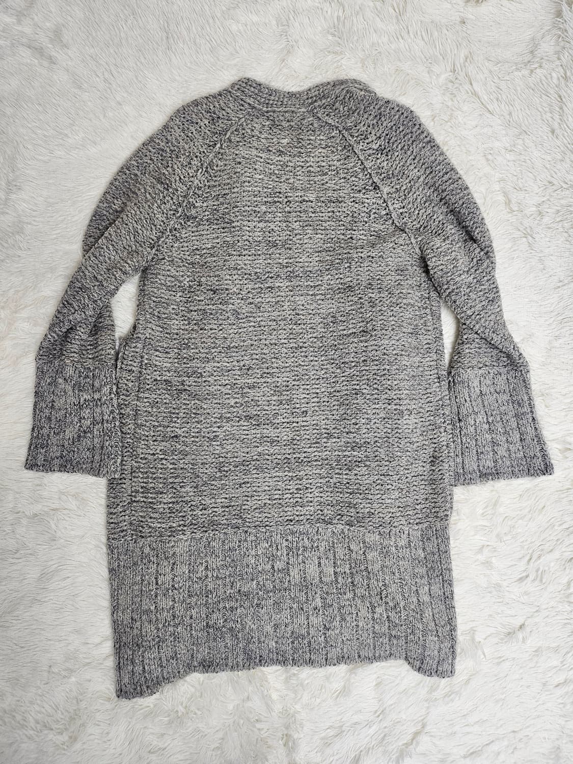 랑방 컬렉션 캐시미어 혼방 오픈 그레이 롱 가디건 90 상품이미지2