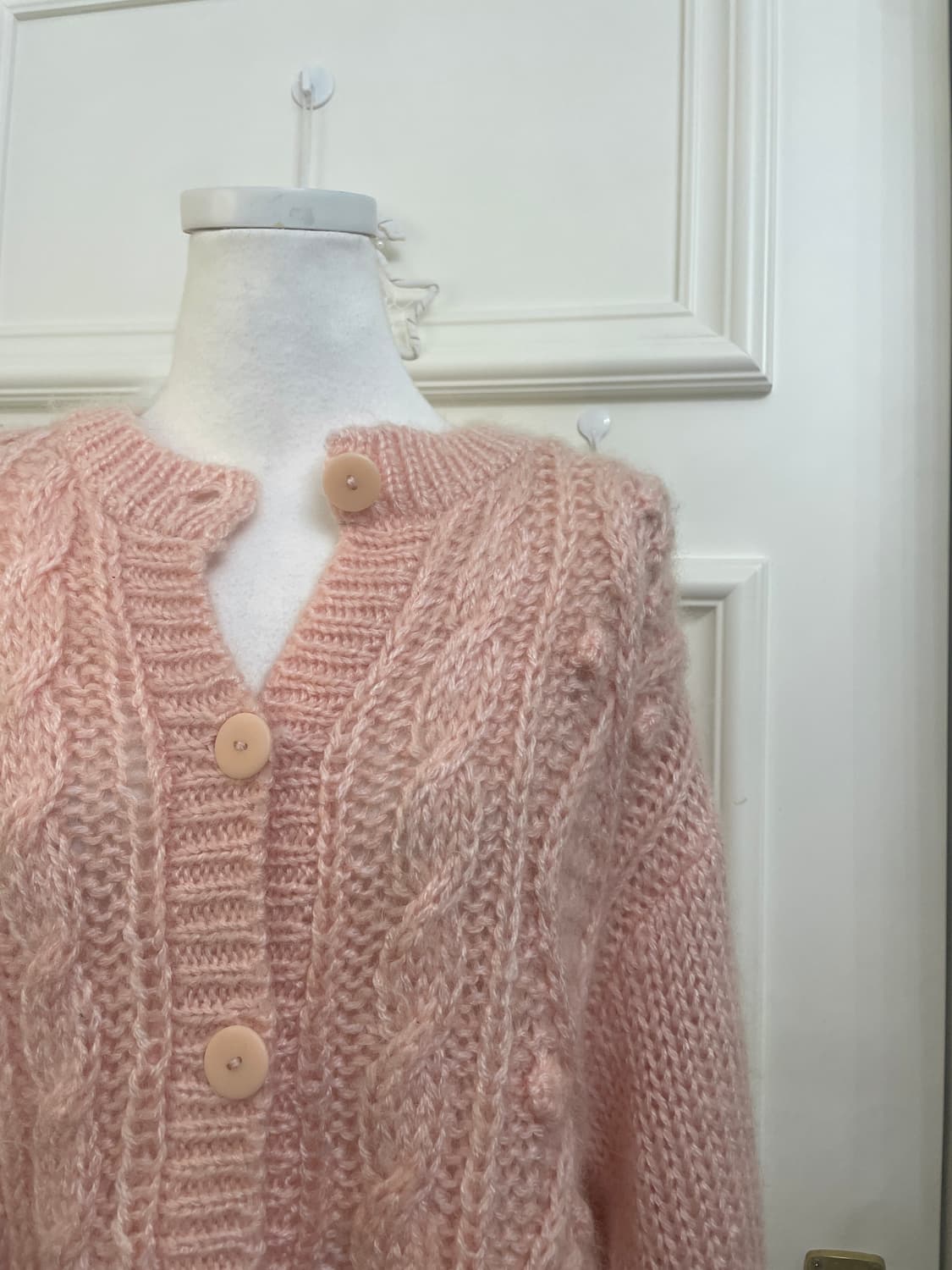 coral cute mori sweater cardigan 상품이미지6