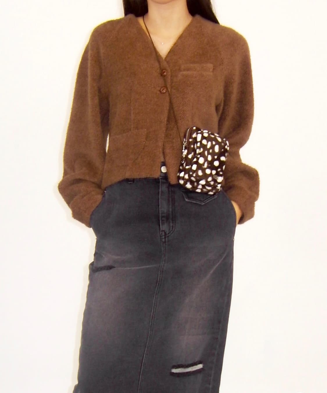 기준 밤비 브라운 미니백 퍼 크로스백 KIJUN 상품이미지2