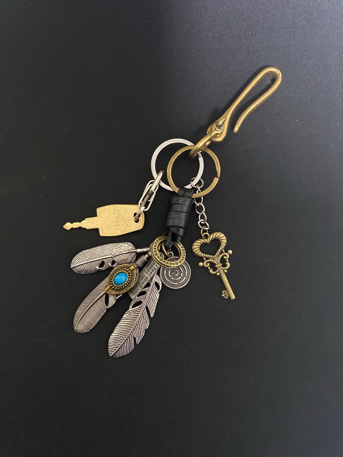 에스닉 깃털 키링 상품이미지1