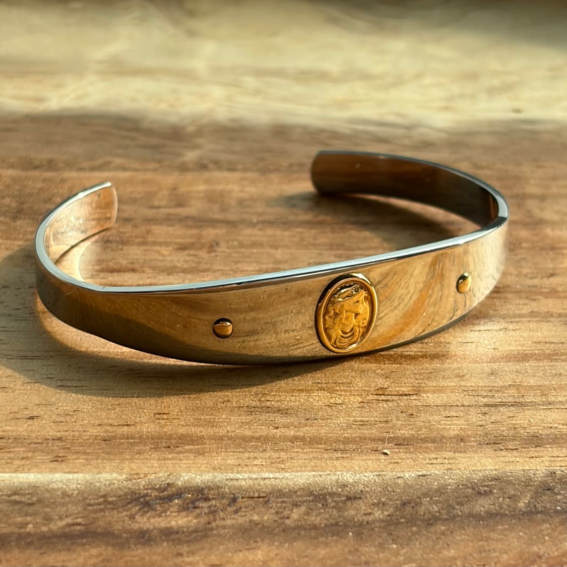 MILOR ITALY 빈티지18k 카메오포인트 뱅글팔찌  상품이미지7