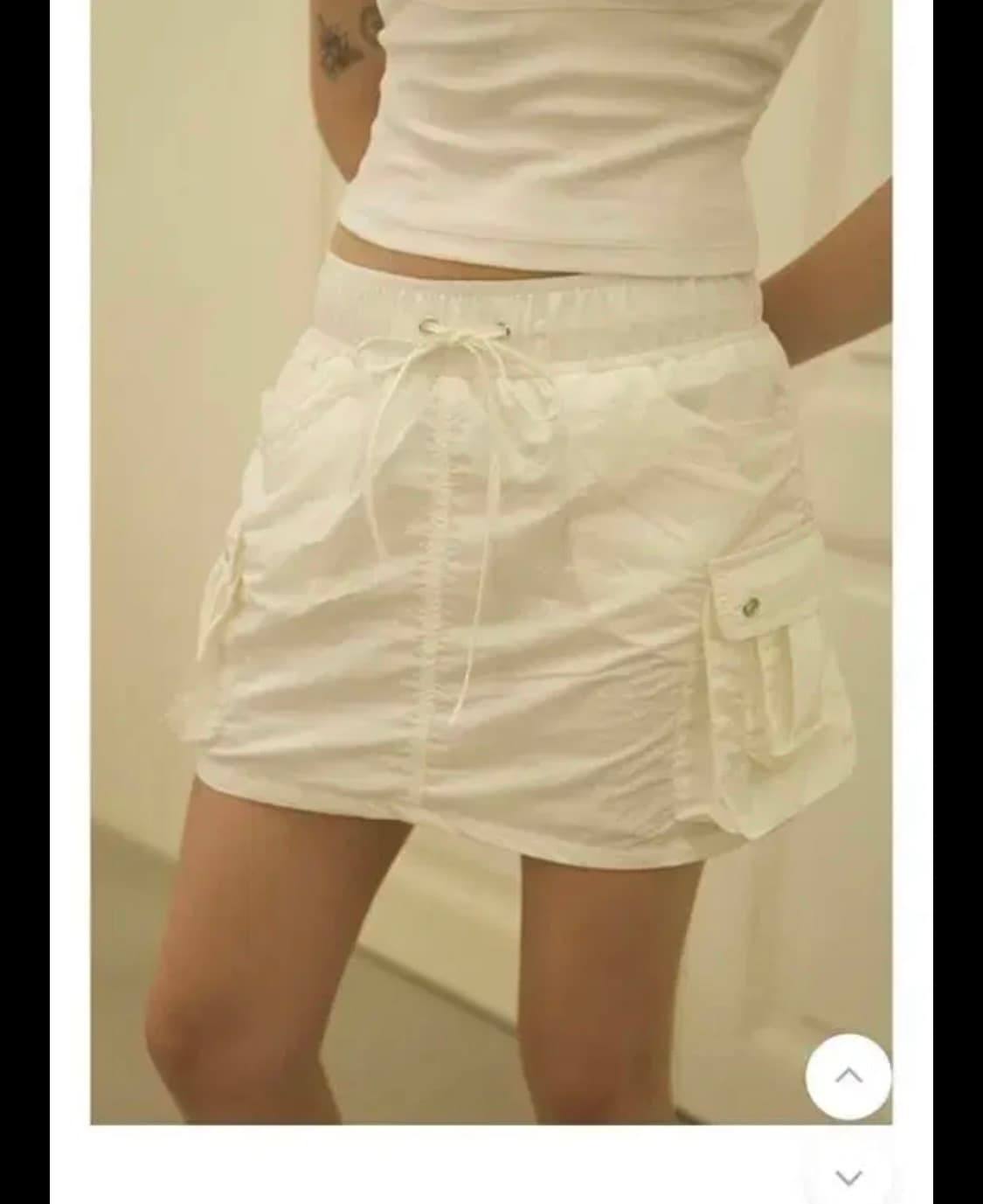 ( 새상품) 드라이로즈 카고 스커트 화이트  상품이미지6