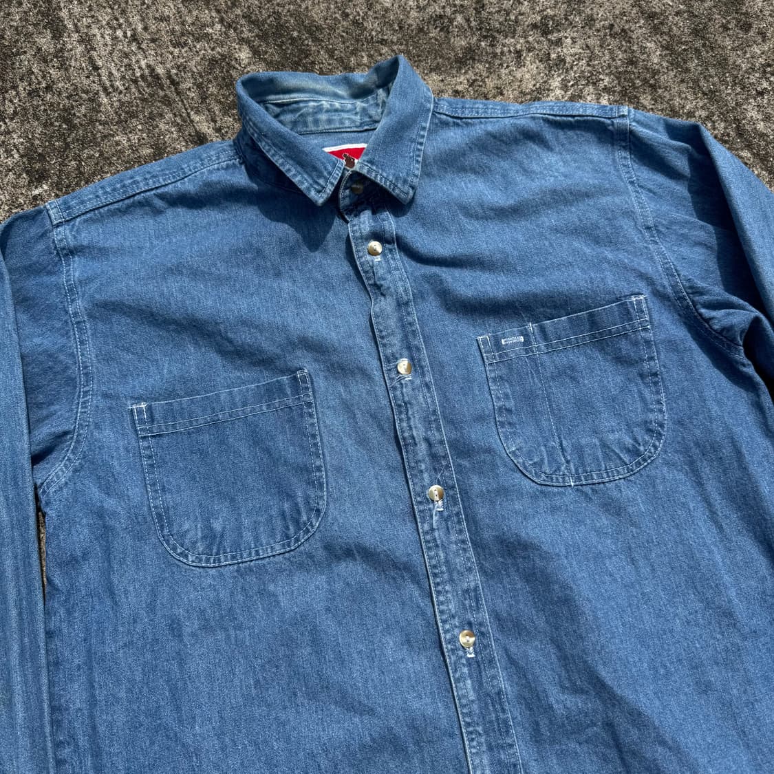 [M~L] 90s Marlboro 말보로 데님 셔츠 상품이미지5