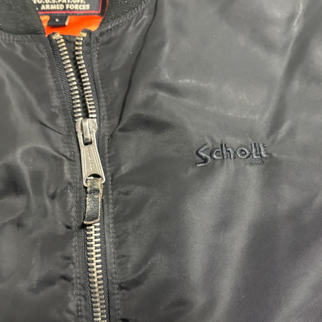 빈티지 schott ma-1 성조기 자수 항공점퍼 봄버자켓  상품이미지5