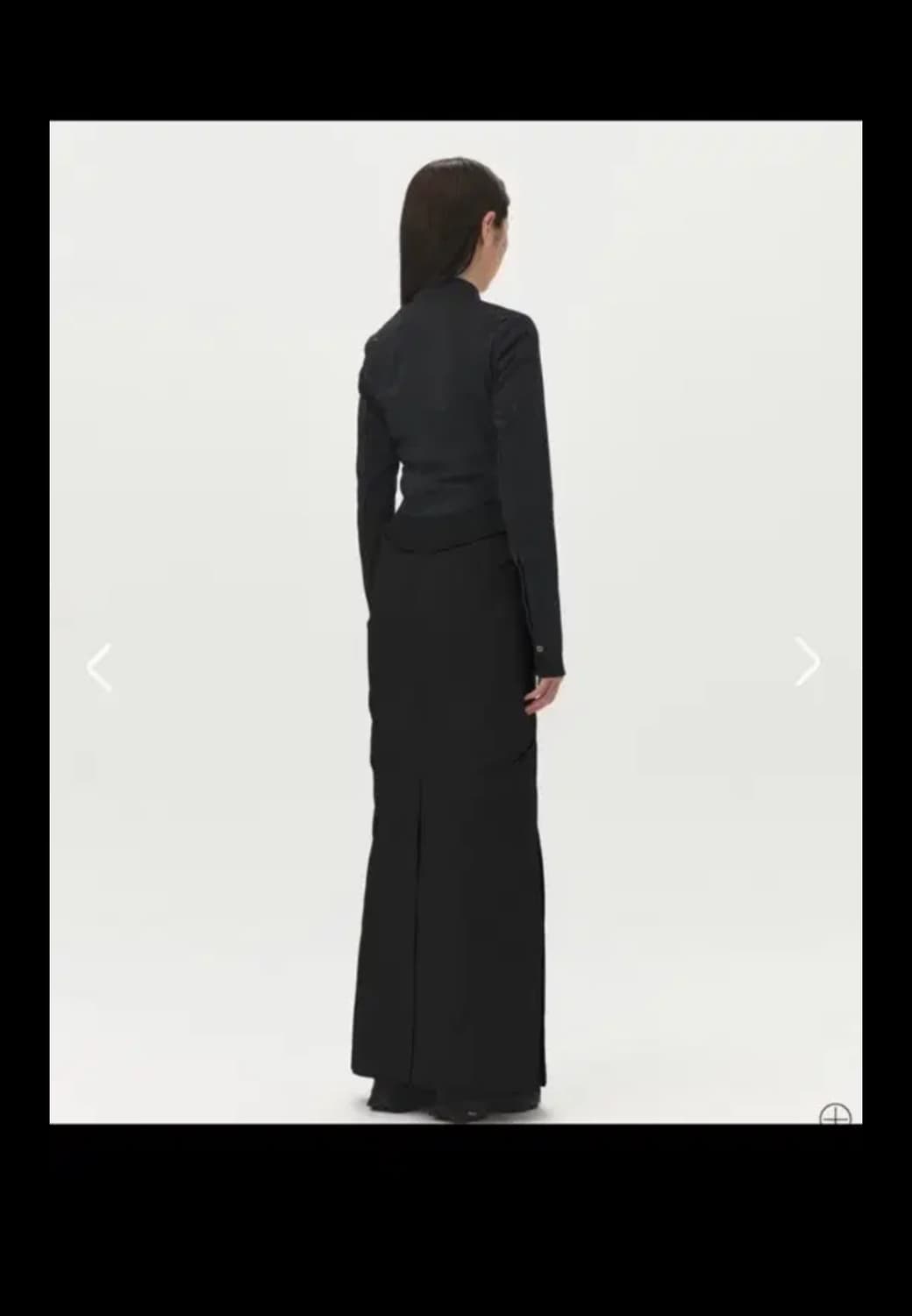 EE 코튼 롱스커트 블랙 상품이미지2