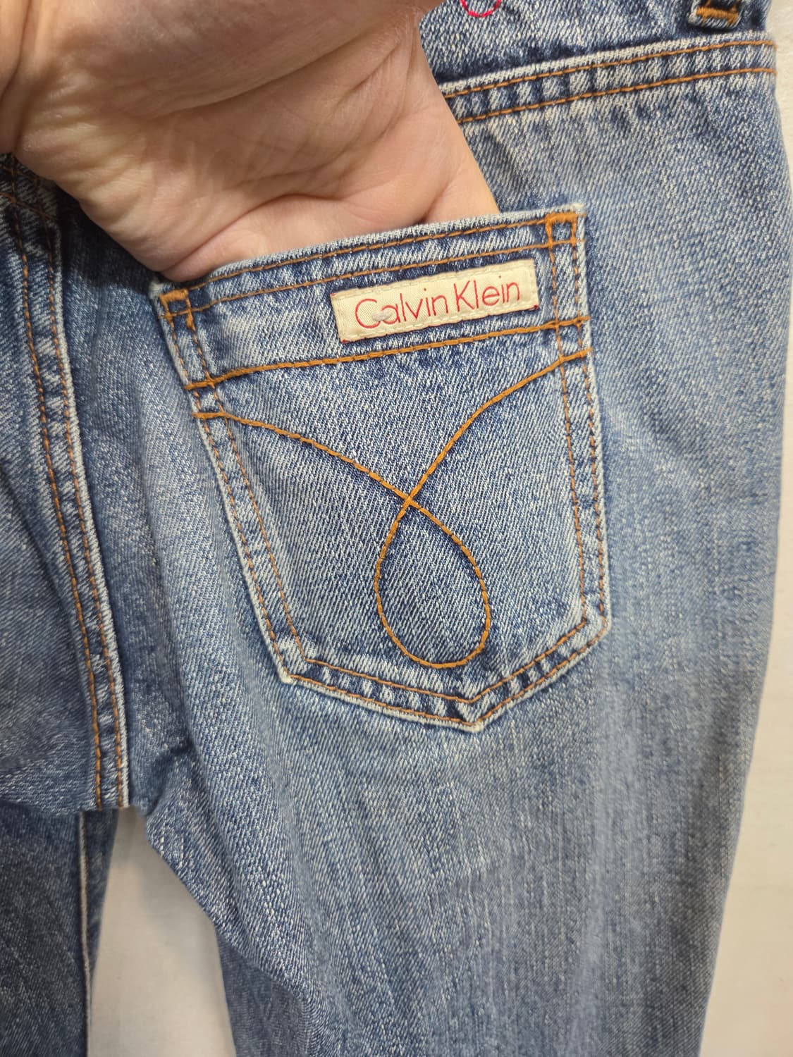 켈빈클라인 올드스쿨 부츠컷 데님팬츠 26 상품이미지6