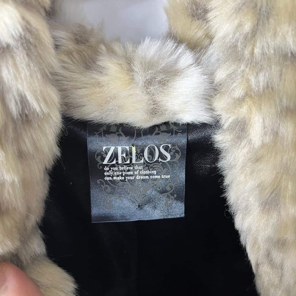 [ZELOS] 레오파드 크롭 퍼 자켓 상품이미지5