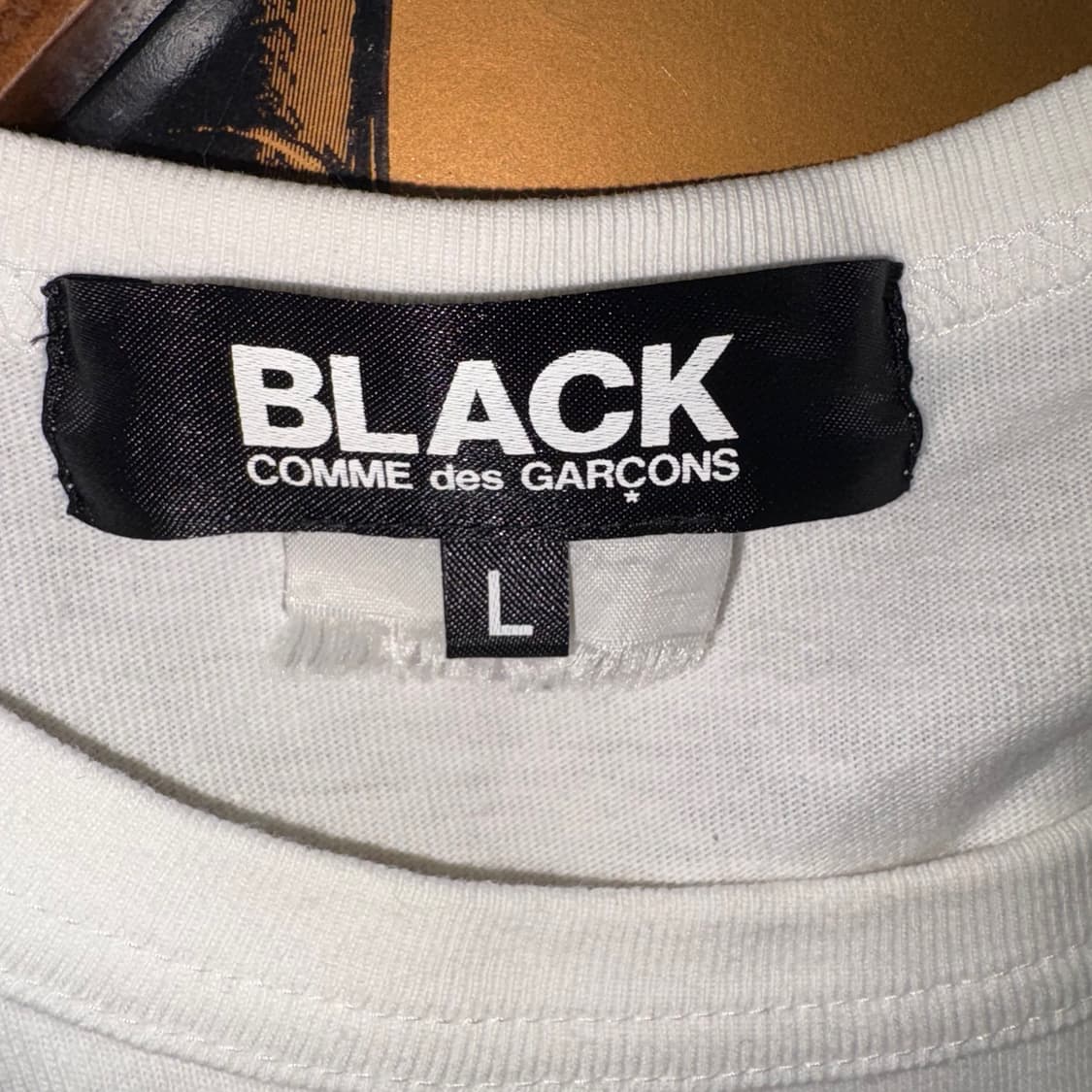 [L] AD2012 BLACK Comme des Garcons Tee 상품이미지4