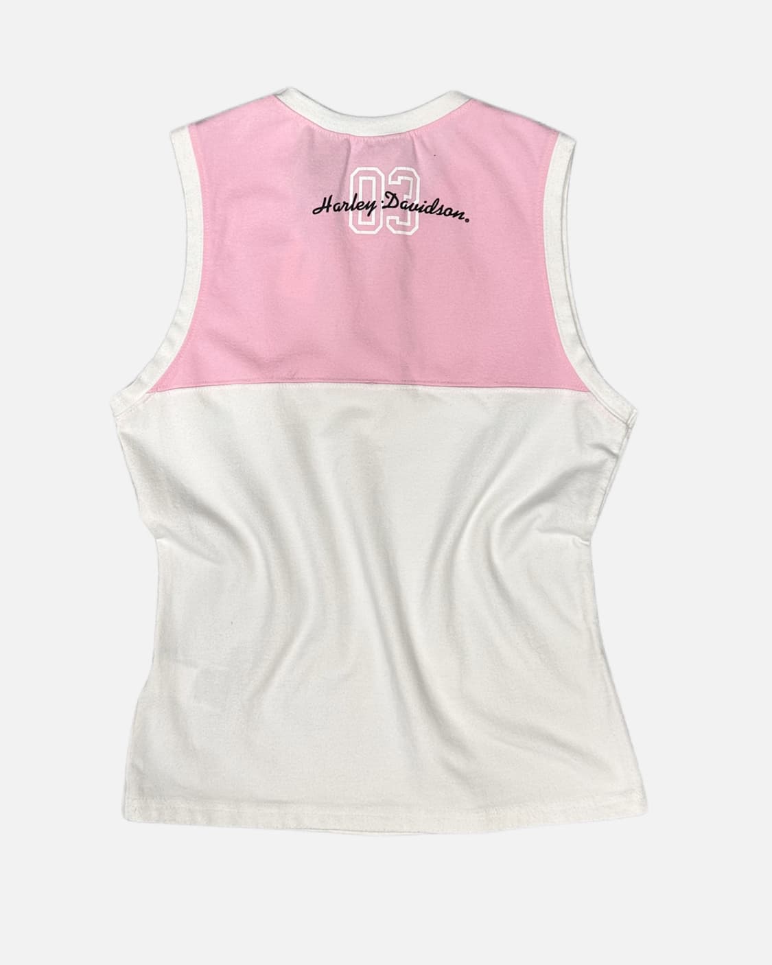 pink white logo sleeveless 상품이미지3