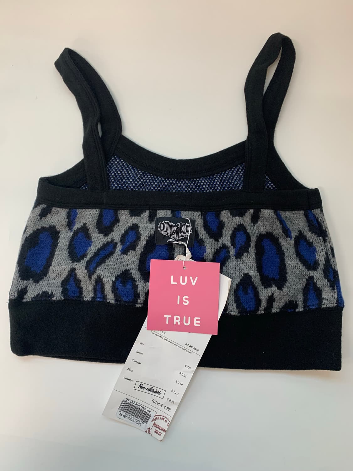 LUV IS TRUE LEOPARD SLEEVELESS TOP 상품이미지3