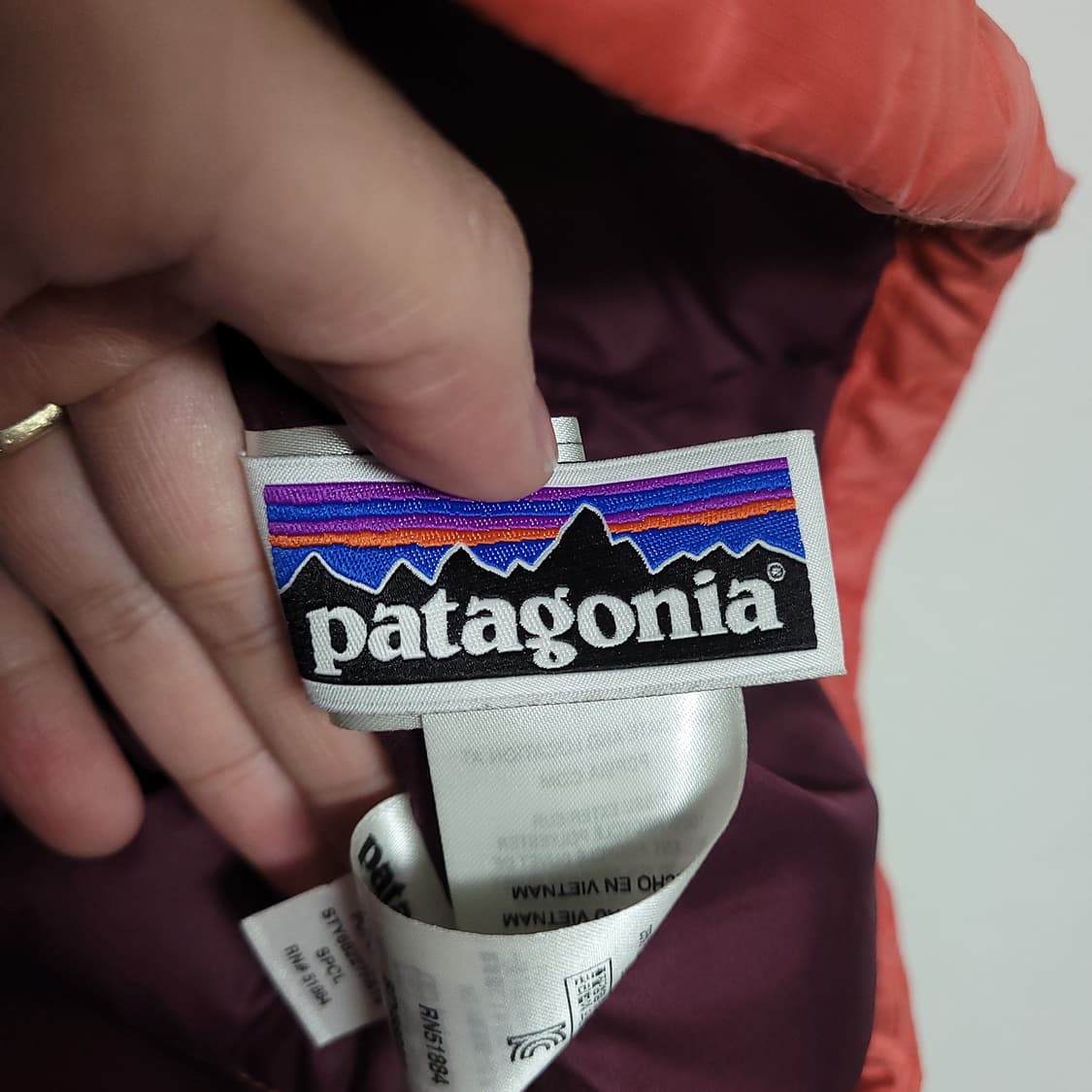(xs) PATAGONIA 파타고니아 핑크 다운 경량 패딩 조끼 베스트 상품이미지6