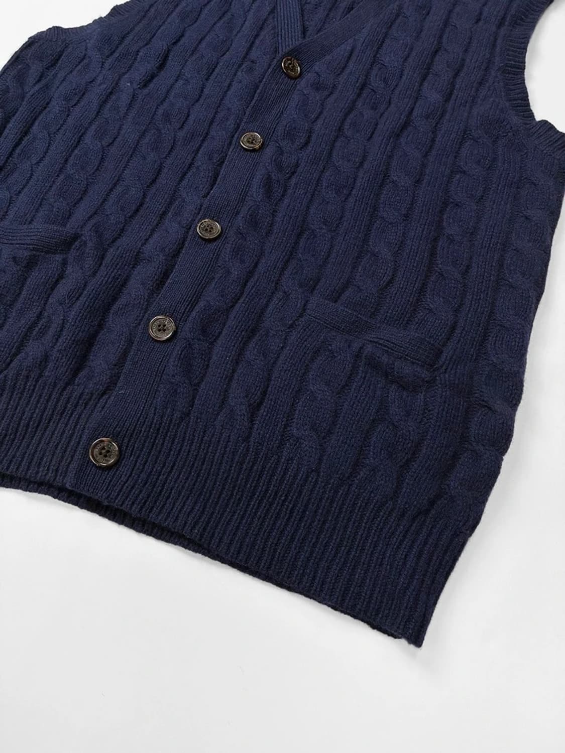 폴로 랄프로렌 20FW 캐시미어 울 케이블 니트 조끼 PN5686 상품이미지4