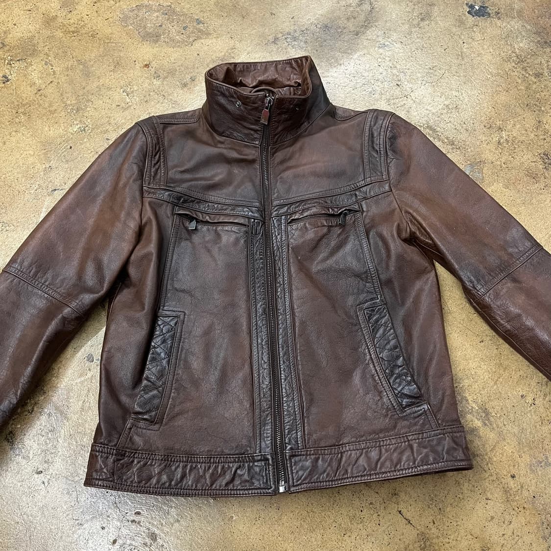 [정품/XL] 자라 브라운 가죽 자켓 b10 상품이미지3