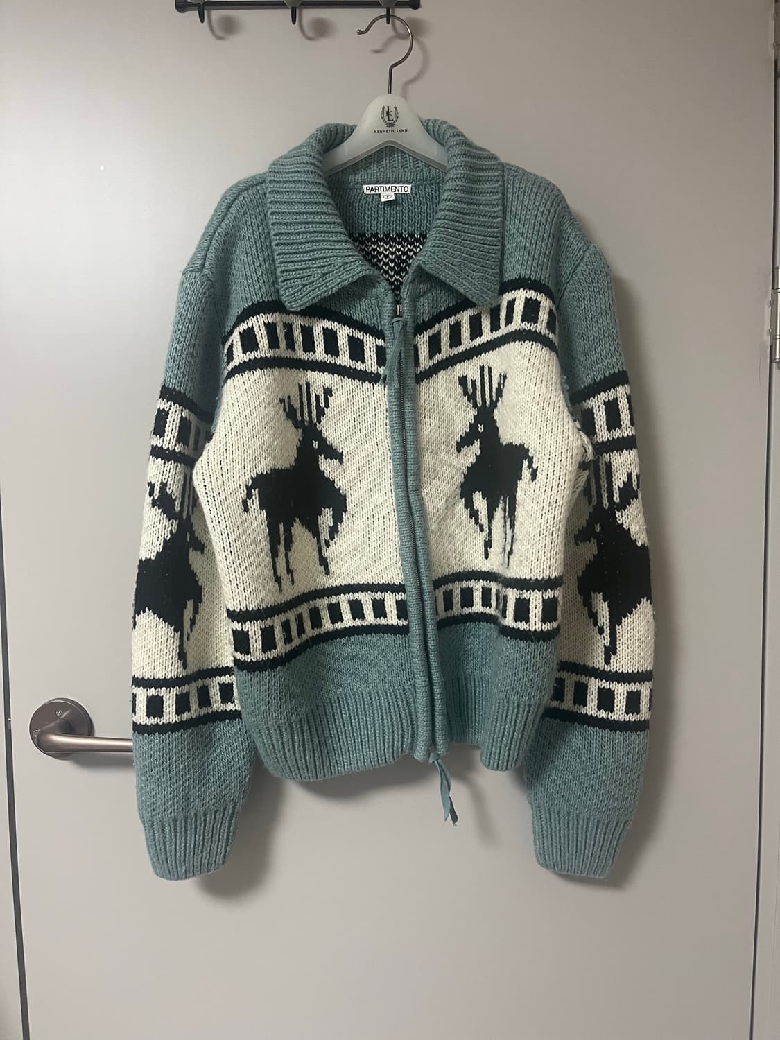 파르티멘토우먼 코위찬 노르딕 니트 투웨이 집업 상품이미지1