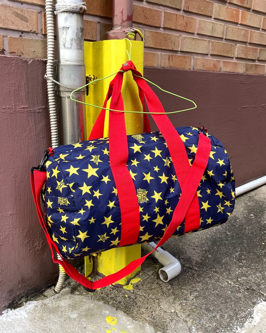 Yellow Star Navy Boston Bag 상품이미지5
